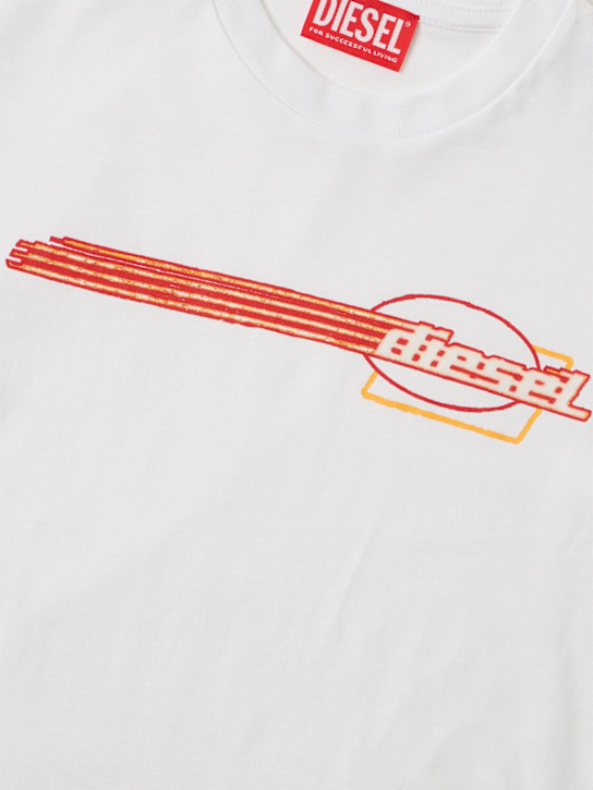 Diesel Kids - Printed cotton jersey t-shirt