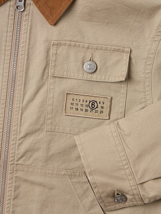 MM6 Maison Margiela: Cotton gabardine jacket