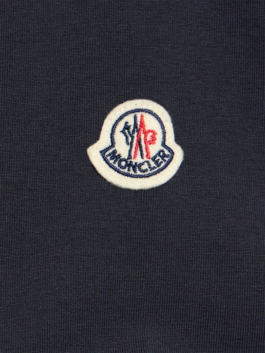 Moncler: T-shirt en jersey de coton stretch