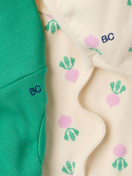 Bobo Choses - Cotton blend romper, diaper cover & hat