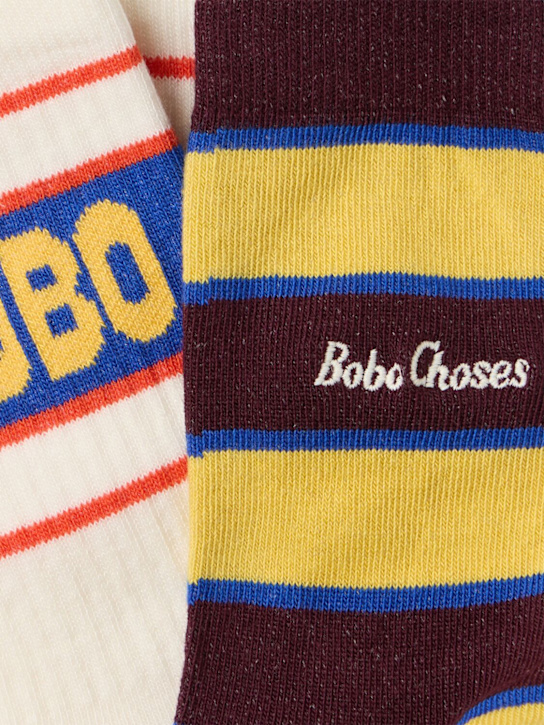 Bobo Choses - Set of 2 cotton blend jacquard socks