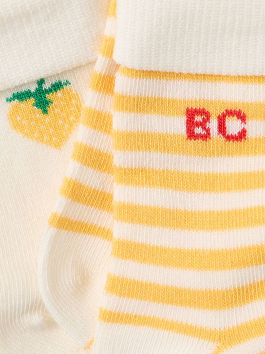 Bobo Choses: Set of 2 cotton blend jacquard socks