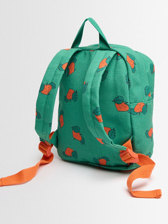 Bobo Choses: Tangerine printed canvas backpack