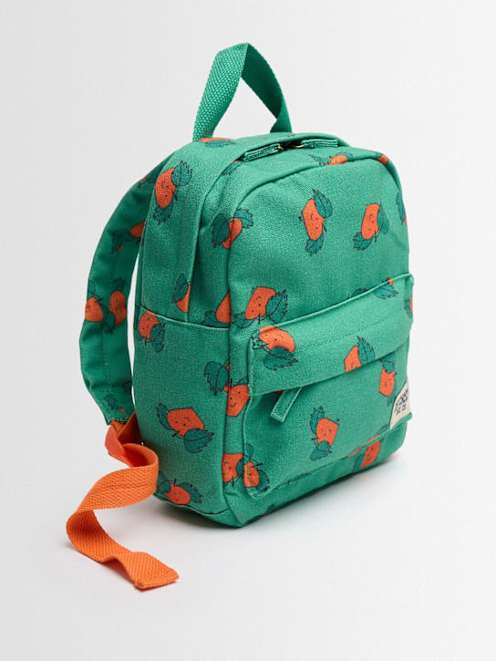 Bobo Choses - Tangerine printed canvas backpack