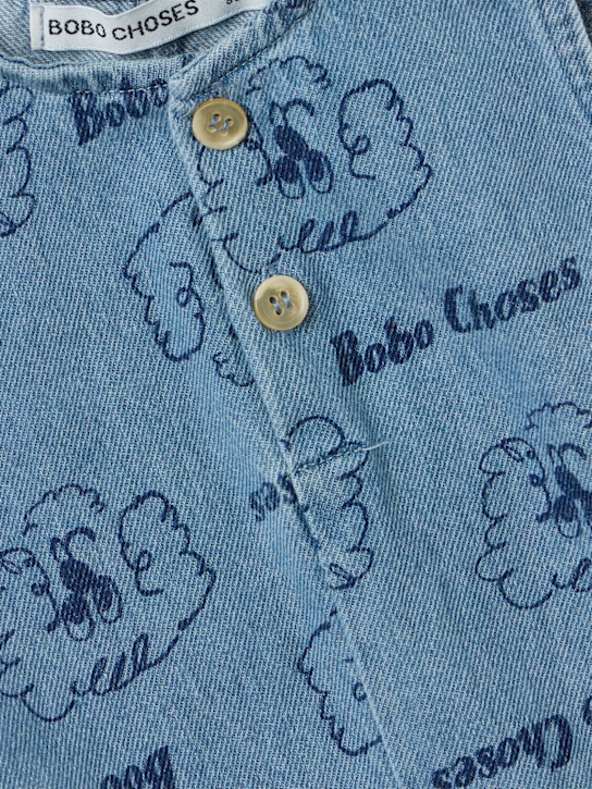 Bobo Choses - Printed denim jumpsuit