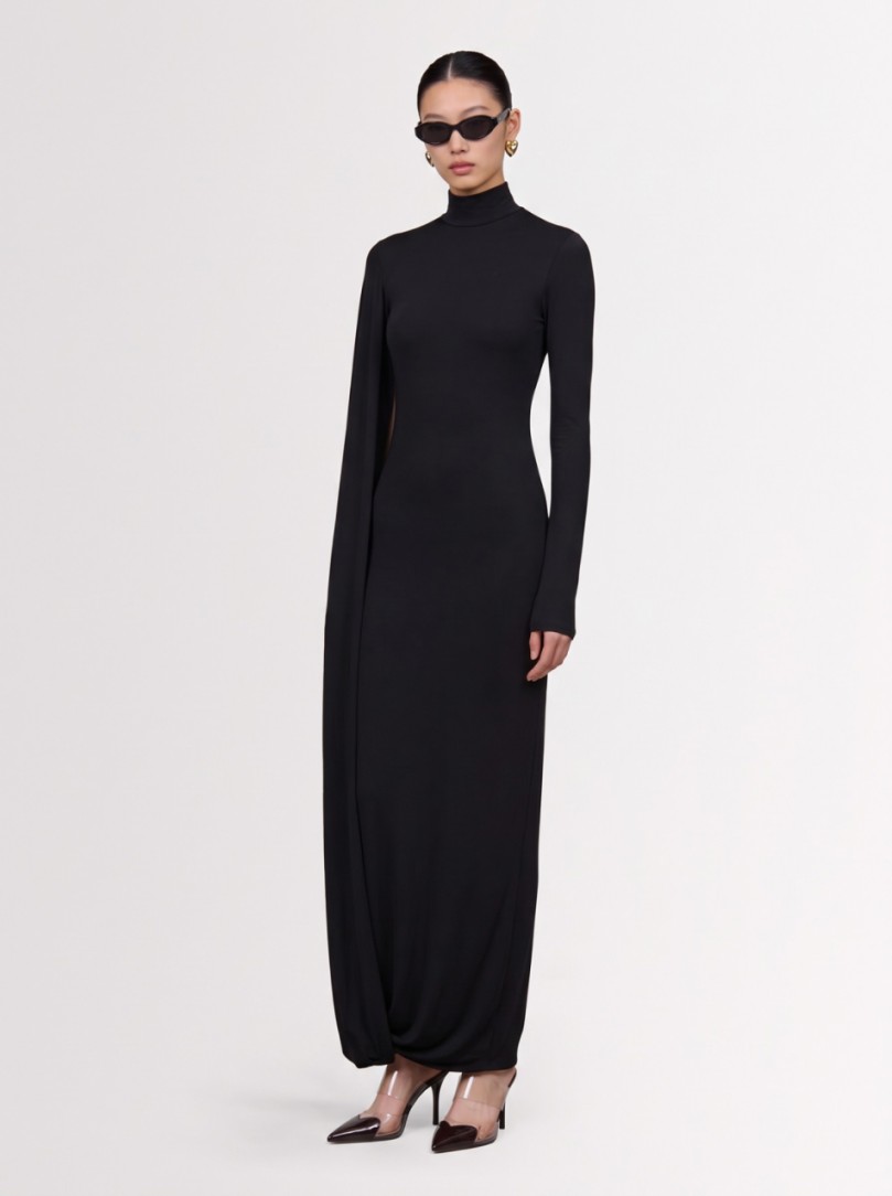 Giuseppe Di Morabito - High-neck dress with draped sleeve