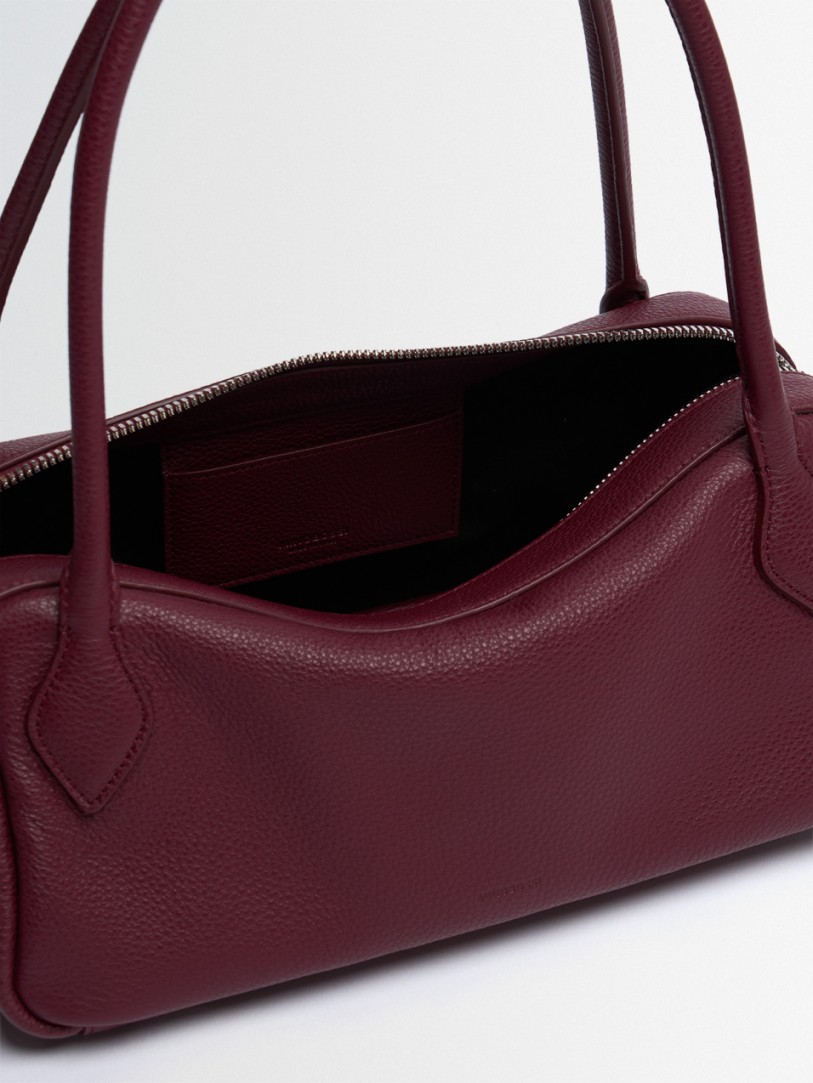 Minobossi: Anna Bauletto leather shoulder bag