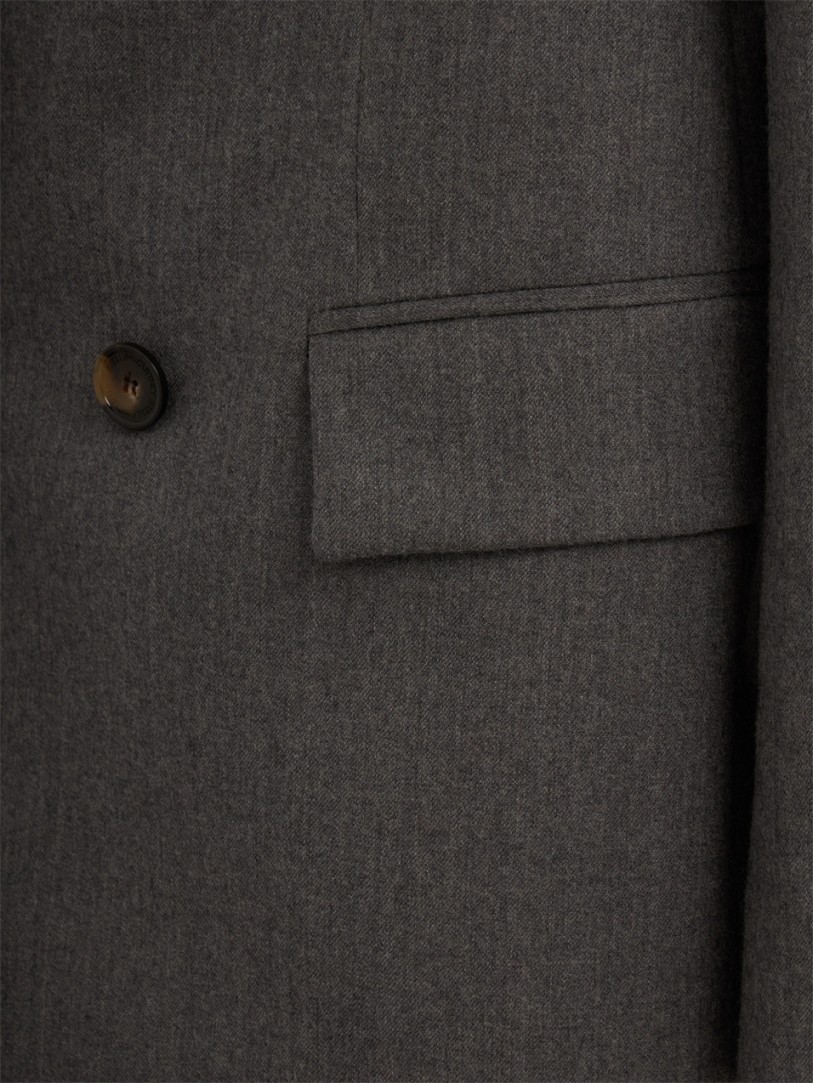 Stella McCartney: Blazer boyfriend in flanella di lana