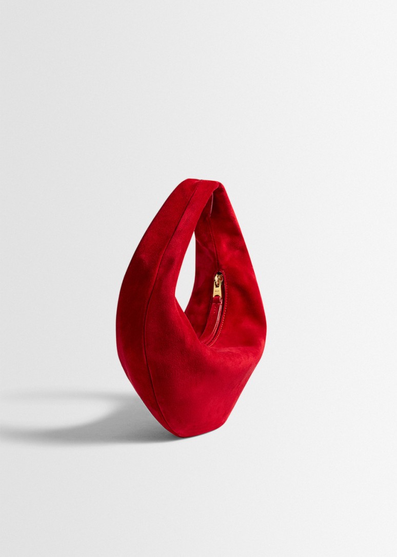 Khaite - Olivia mini suede handbag