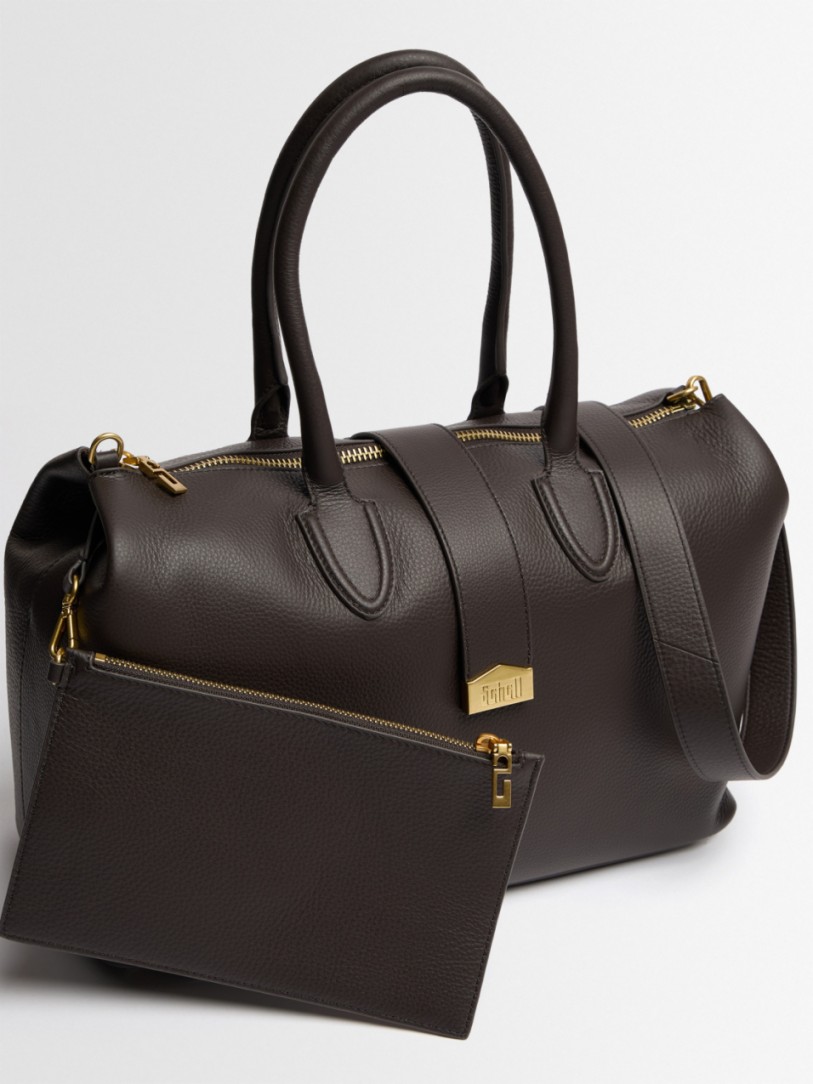 SCHELL - Large tumbled leather doctor bag