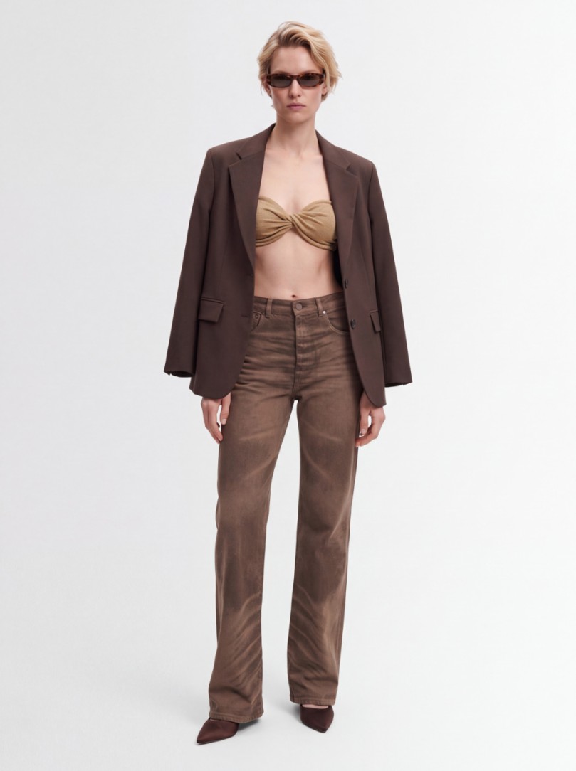 Giuseppe Di Morabito - Metallic Knit Bandeau Bra Top