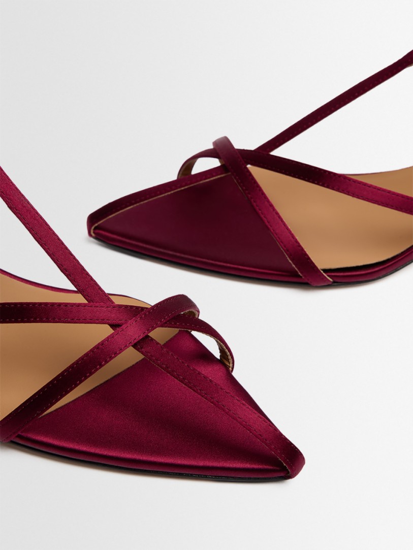 Jil Sander: Cage satin sandals