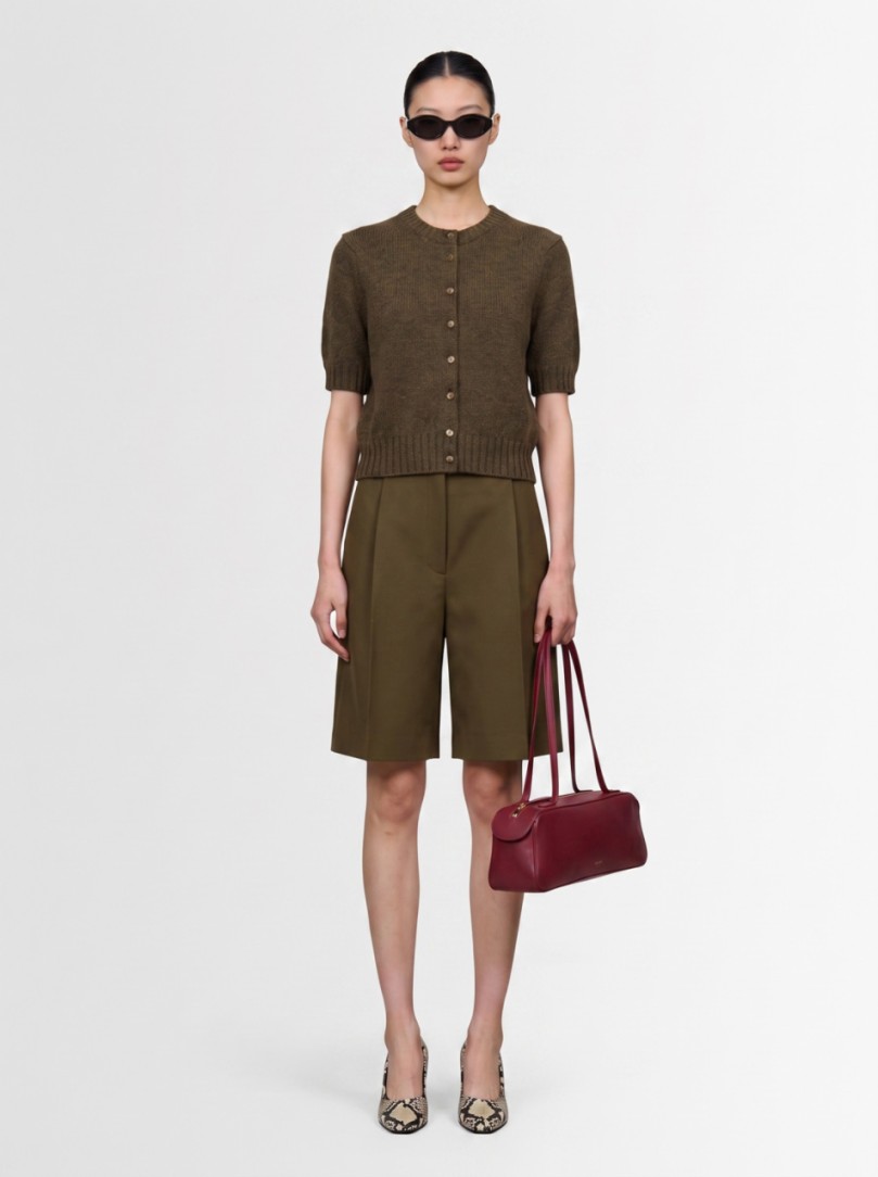 Khaite - Nora short-sleeve cashmere cardigan