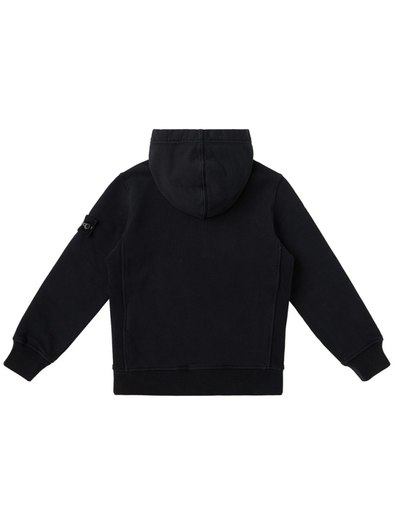 Stone Island Junior: Cotton sweatshirt hoodie