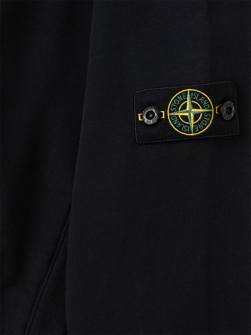 Stone Island Junior: Cotton sweatshirt hoodie