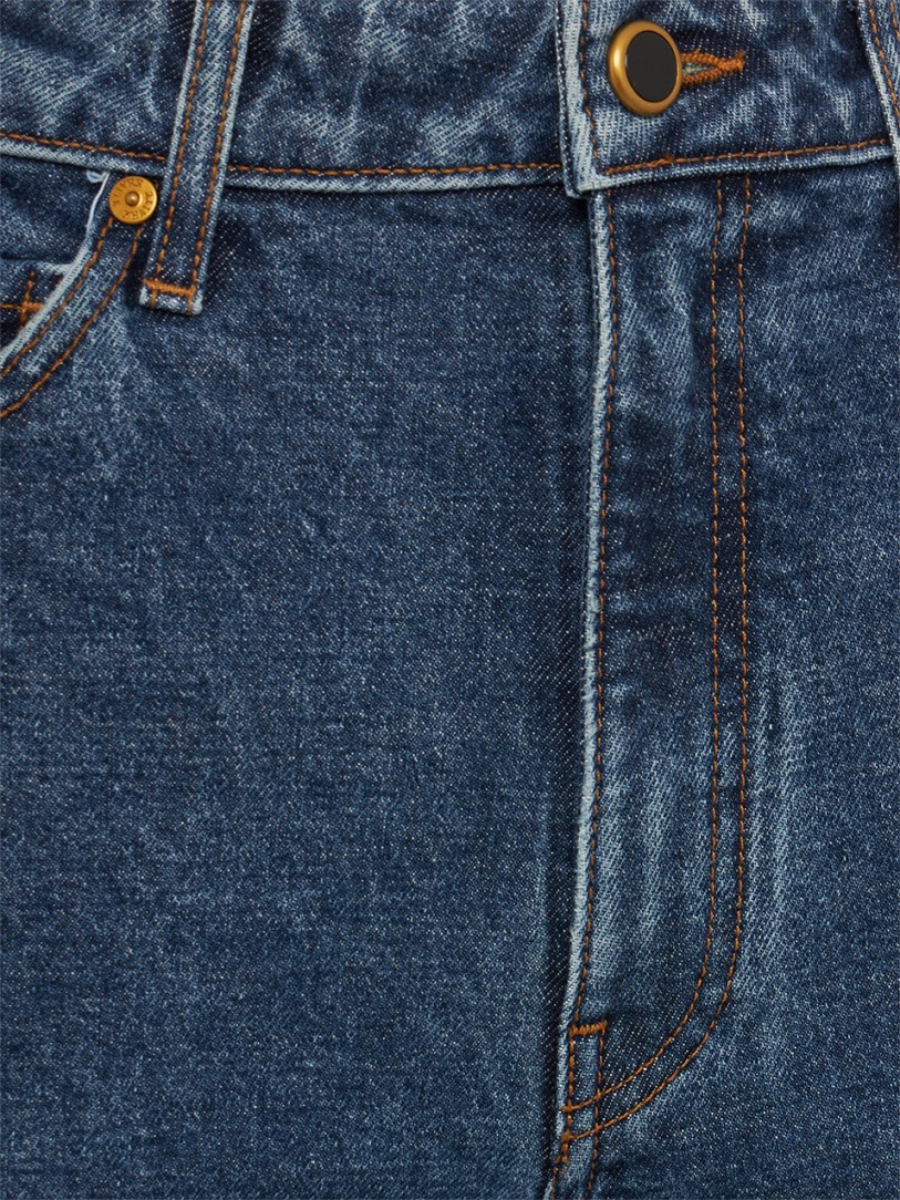 Khaite: Danielle High Rise Straight Jeans