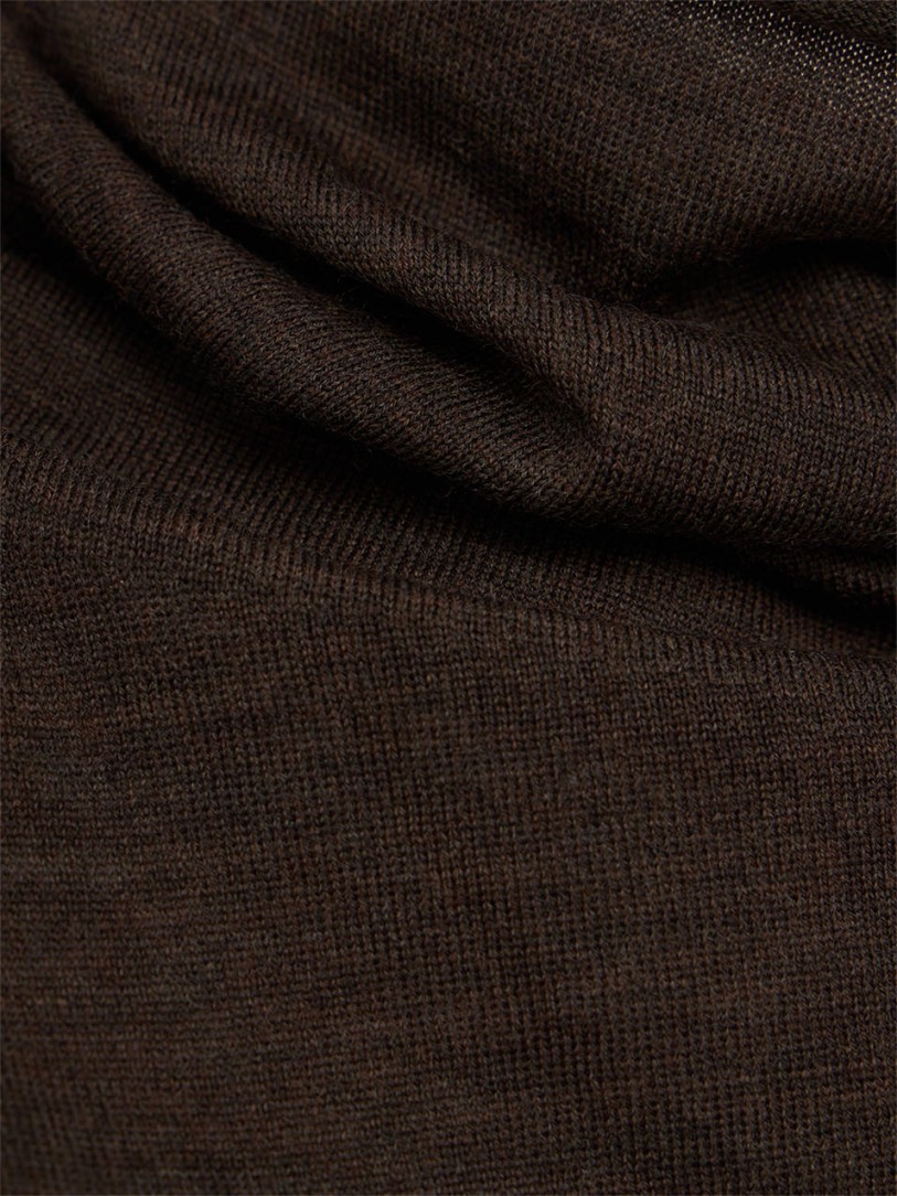 Khaite: suéter de cuello alto de lana merino Annette