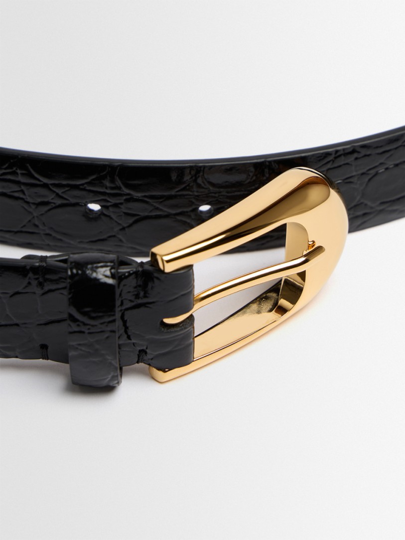 Khaite: Dome belt - gold (25mm)