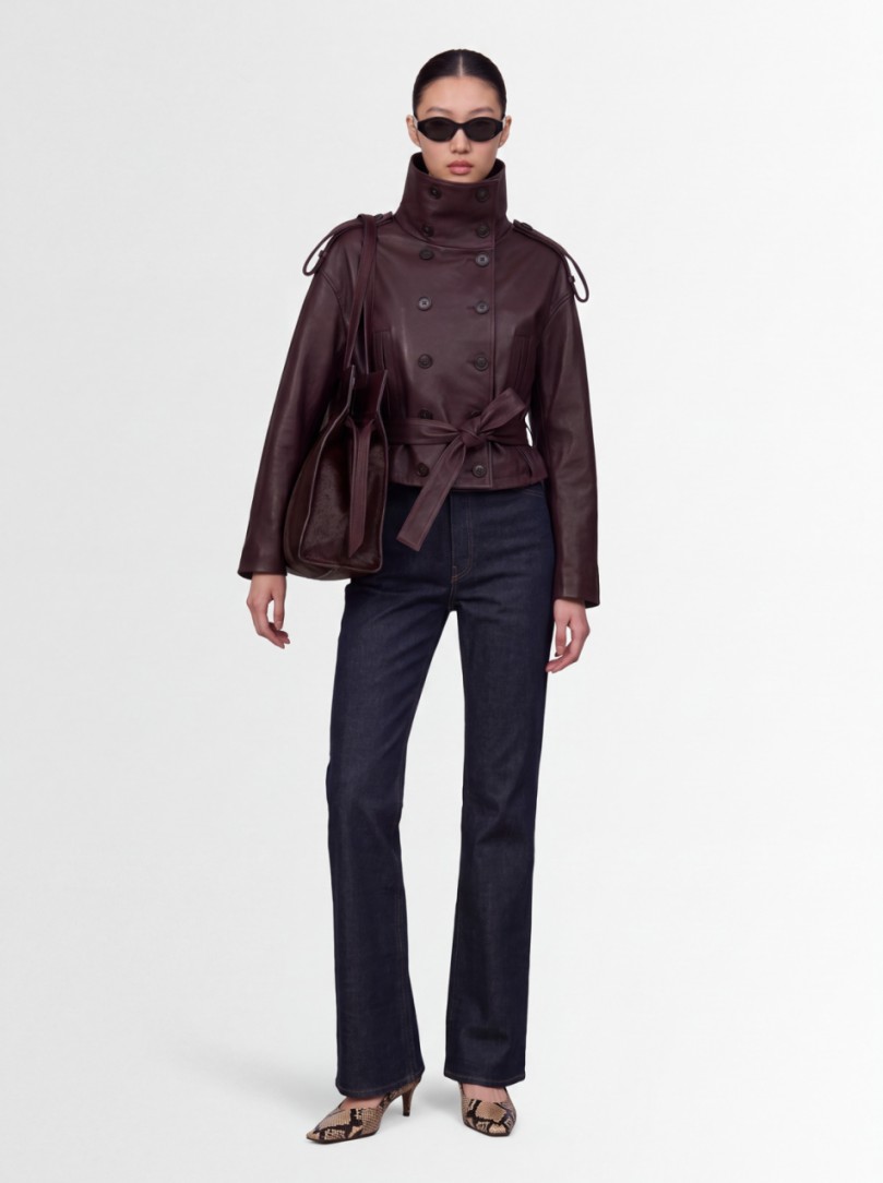 7 For All Mankind - Double breasted high neck shor