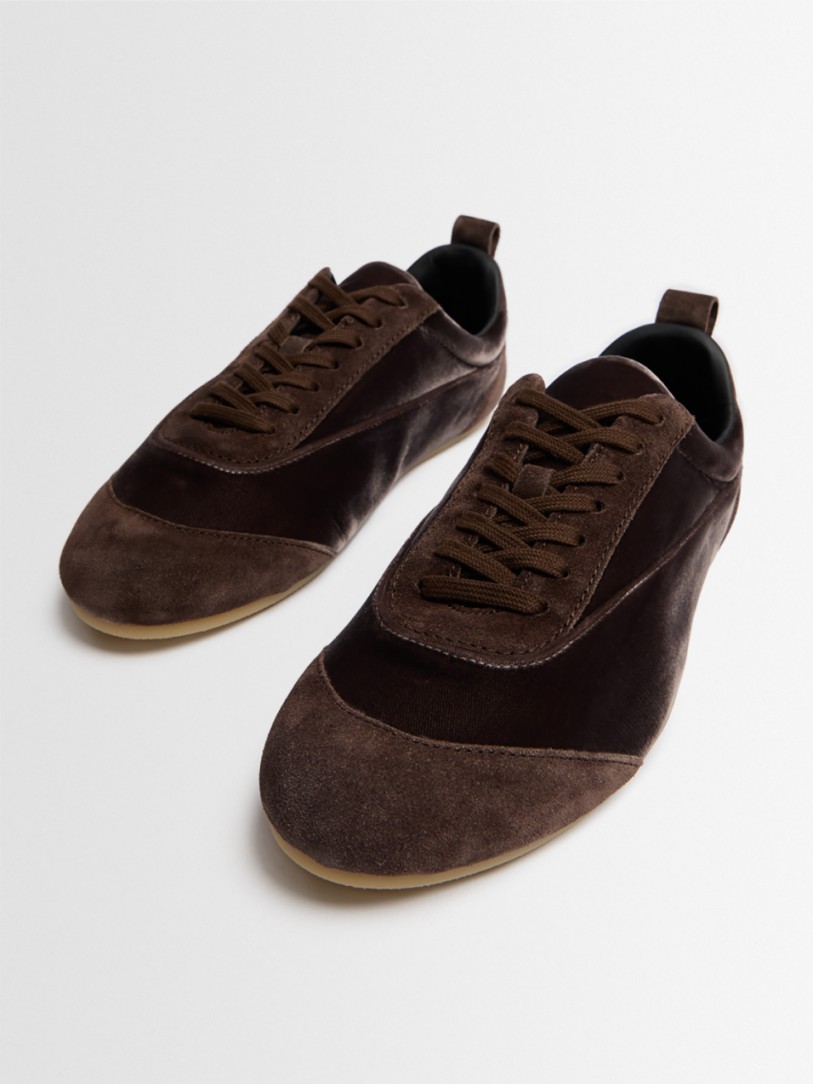 Jil Sander - Etage velvet sneakers