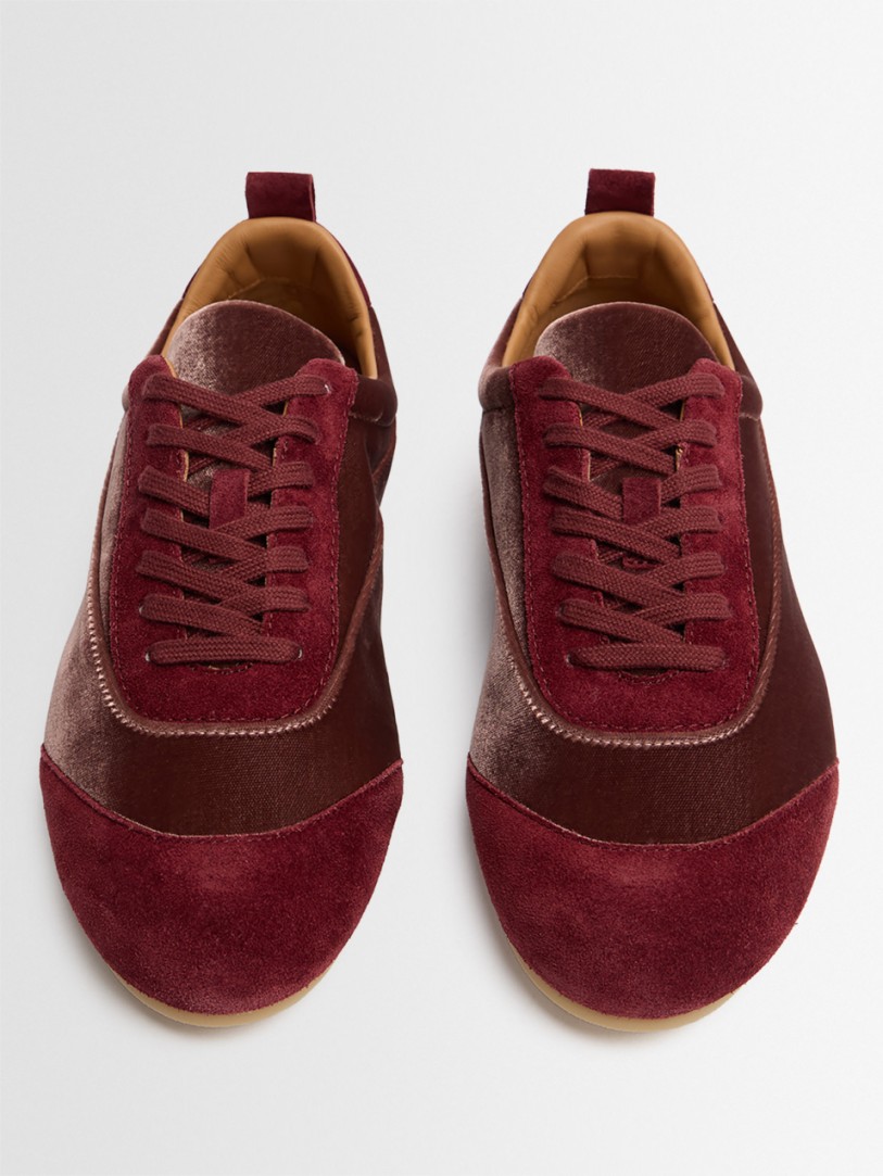 Jil Sander: Etage velvet sneakers