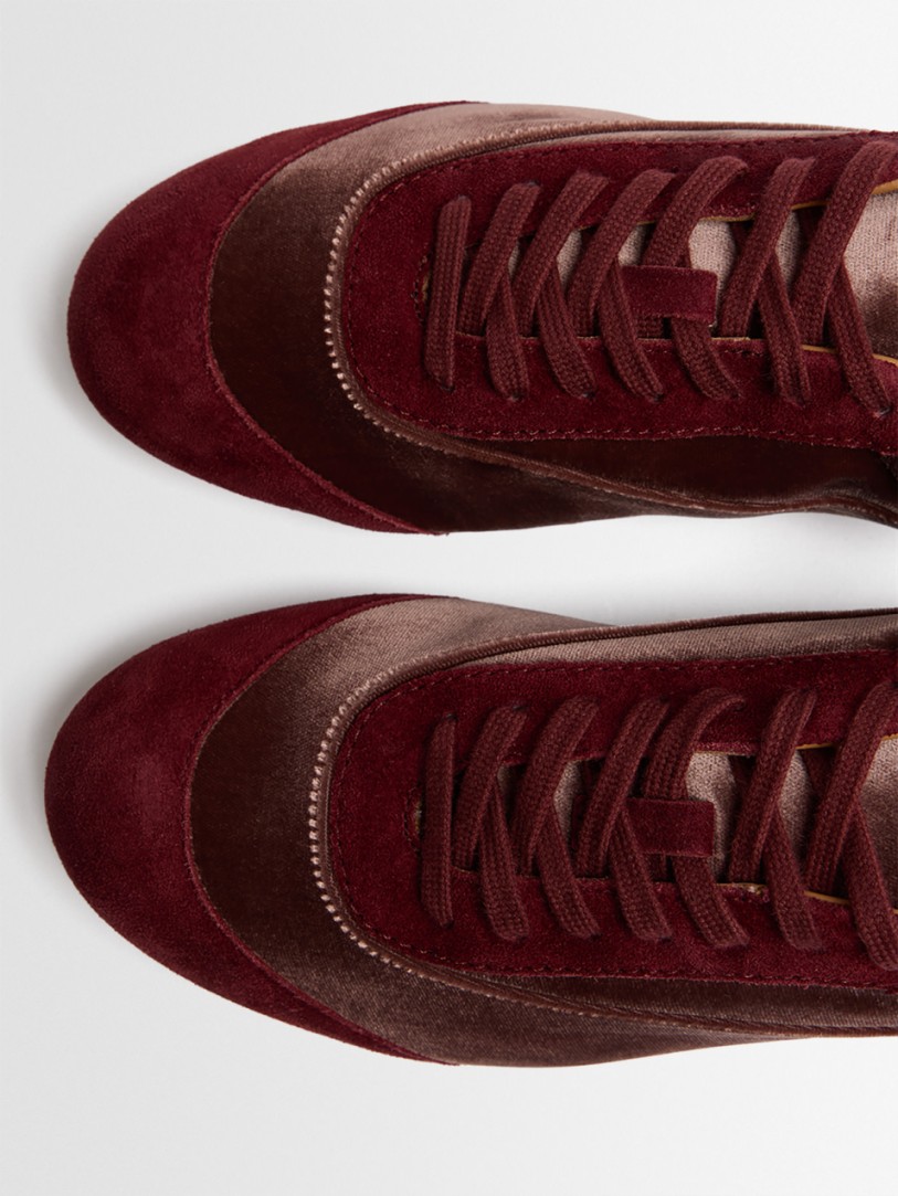 Jil Sander: Etage velvet sneakers