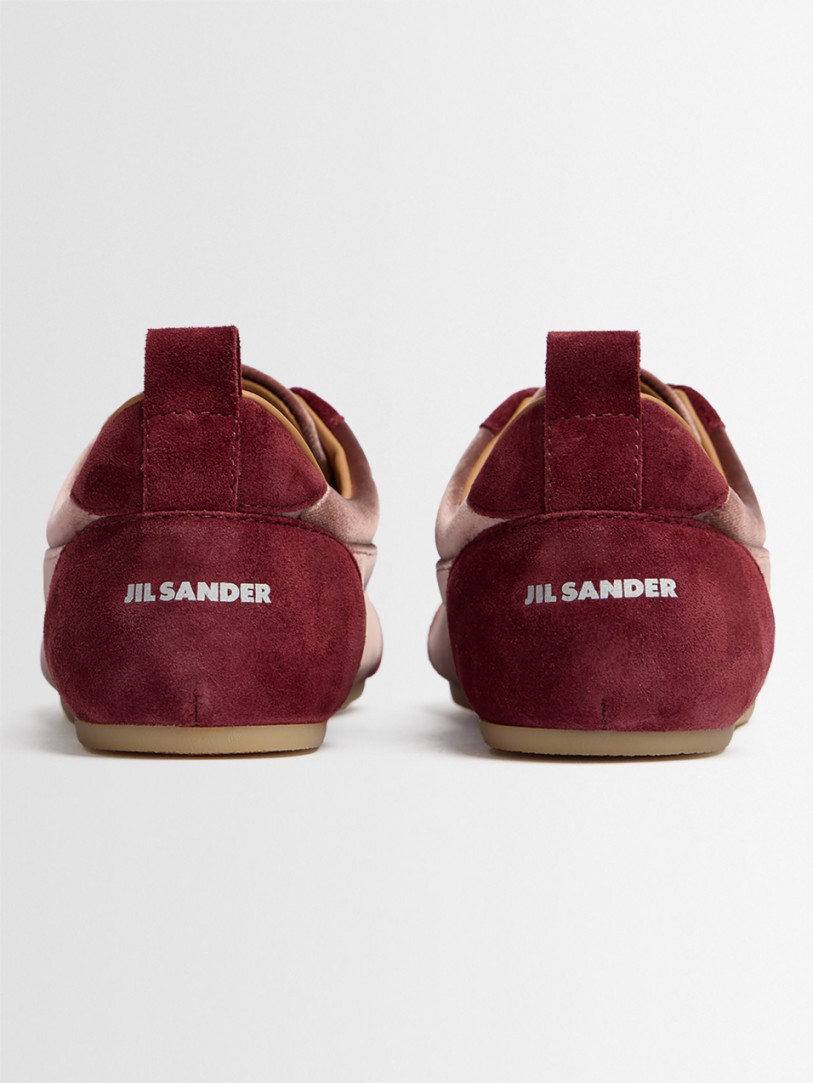 Jil Sander: Etage velvet sneakers