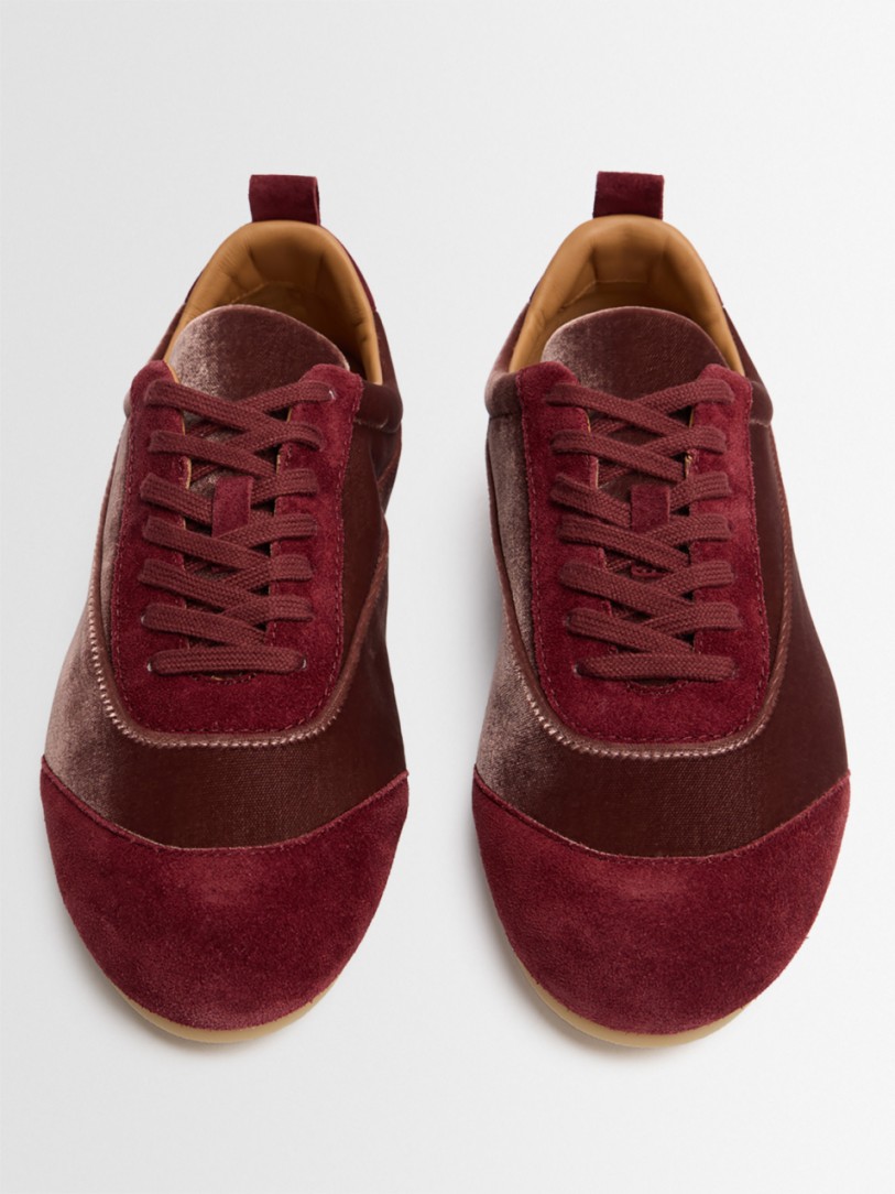 Jil Sander - Etage velvet sneakers