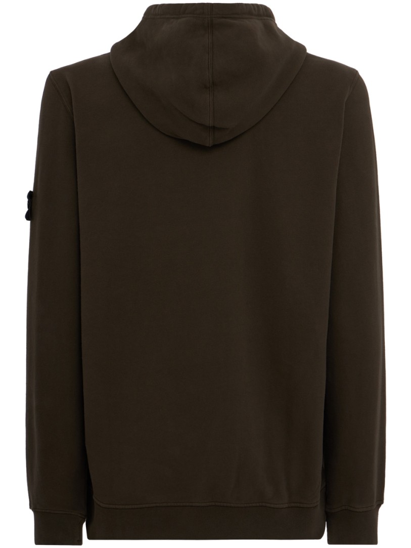 Stone Island: Cotton Hoodie With Kangaroo Pocket