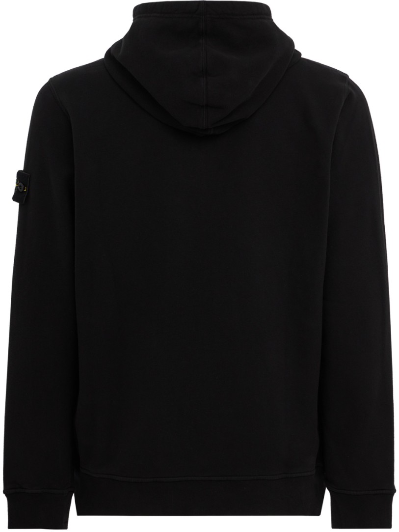 Stone Island: Zip-Up Cotton Hoodie With Welt Pockets