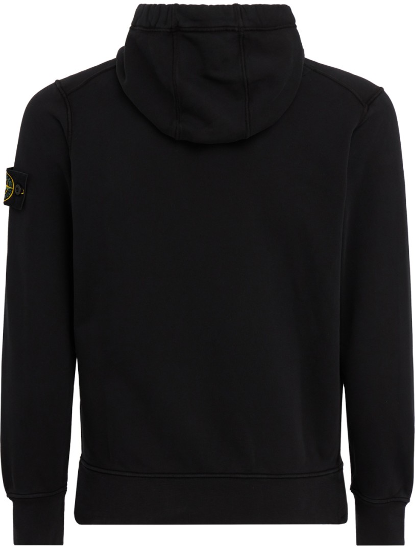 Stone Island: Zip-Up Cotton Hoodie With Patch Pockets