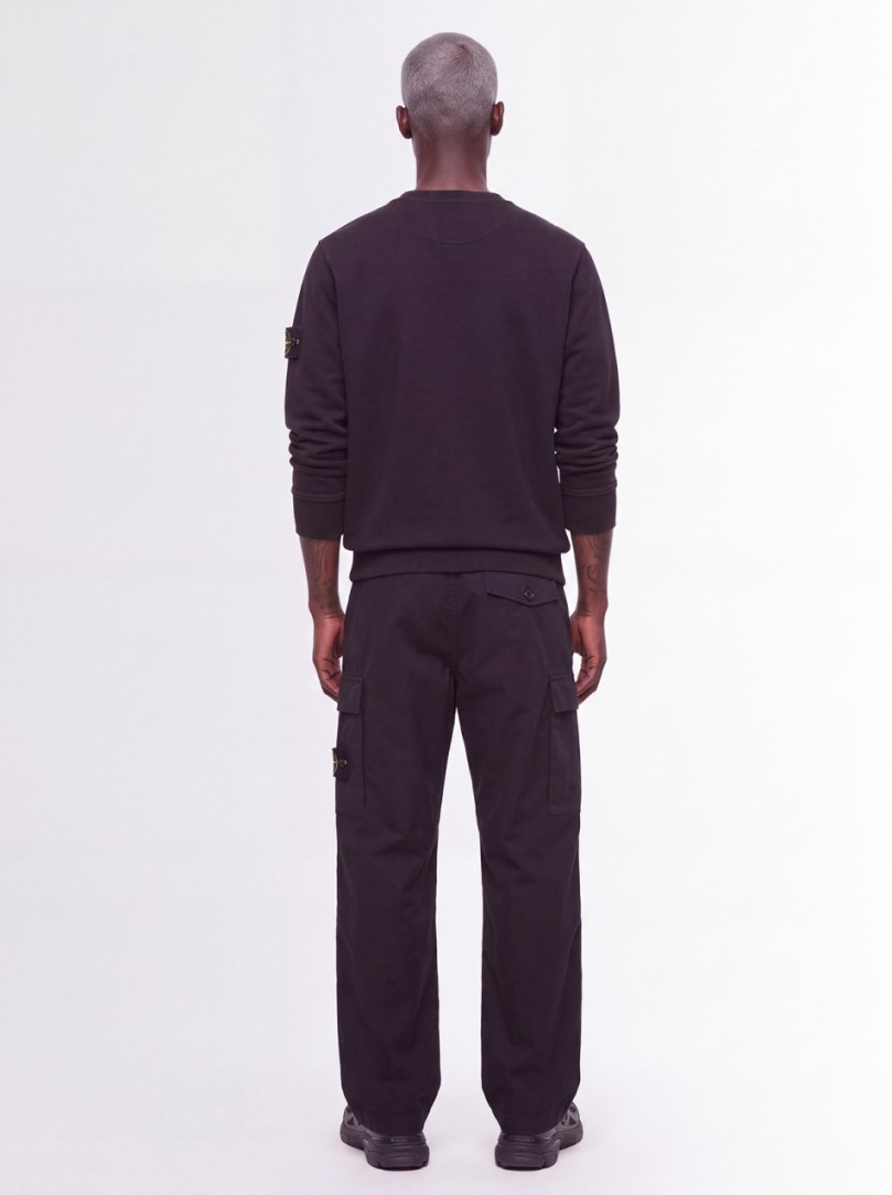 Stone Island: Cotton Crewneck Sweatshirt With Back Yoke