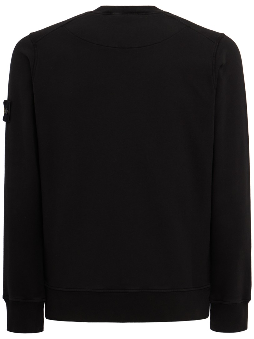 Stone Island: Cotton Crewneck Sweatshirt With Back Yoke