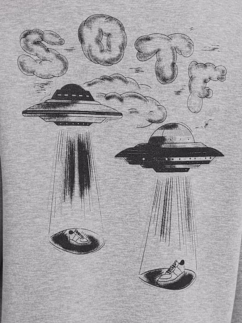 SOTF: Cropped sweatshirt with crew neck