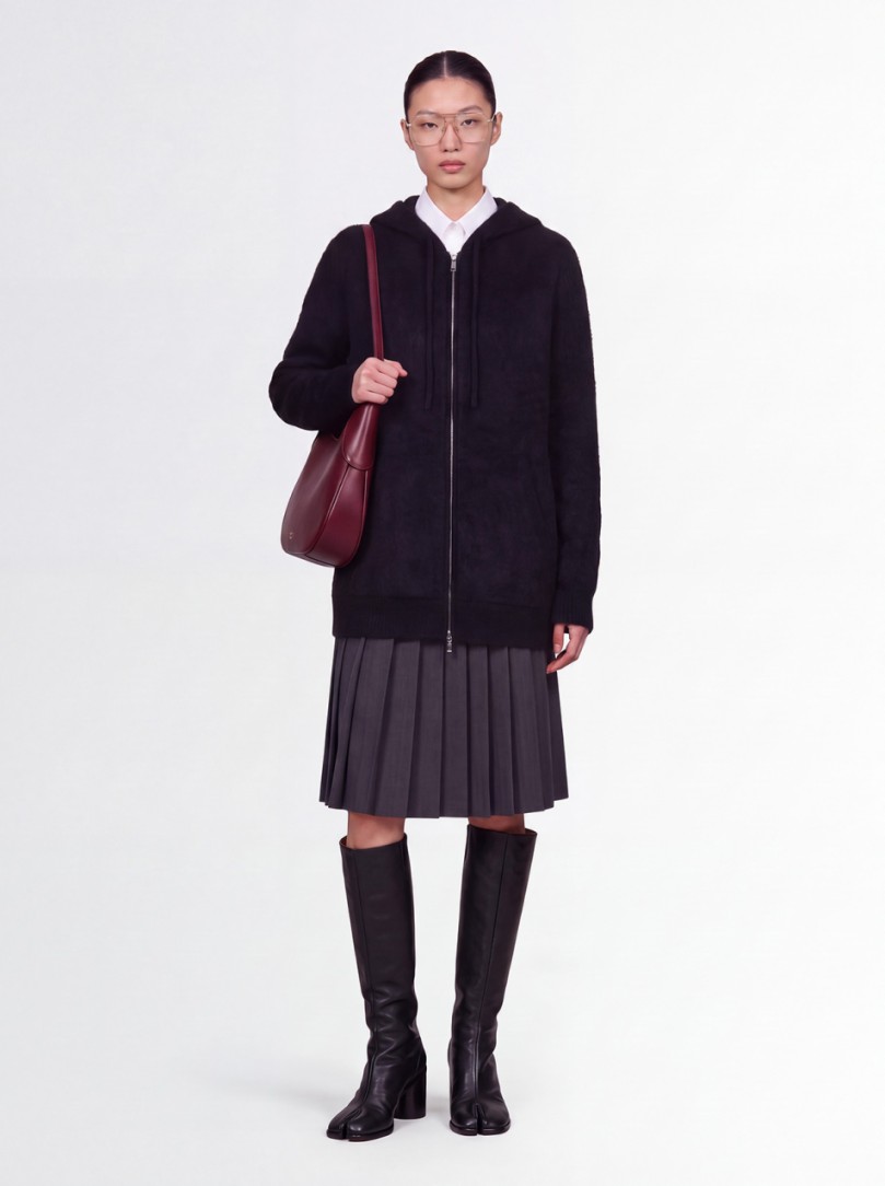 7 For All Mankind: Fuzzy zip hoodie