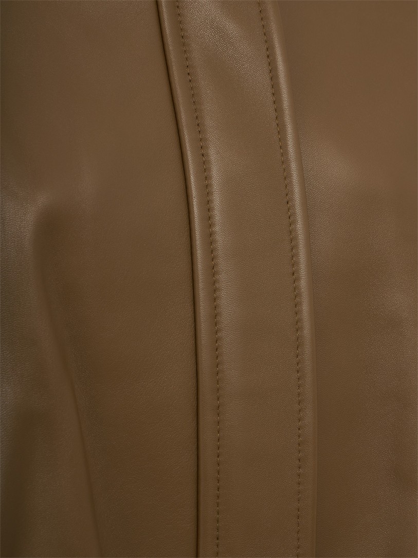 Khaite: Cordan leather jacket