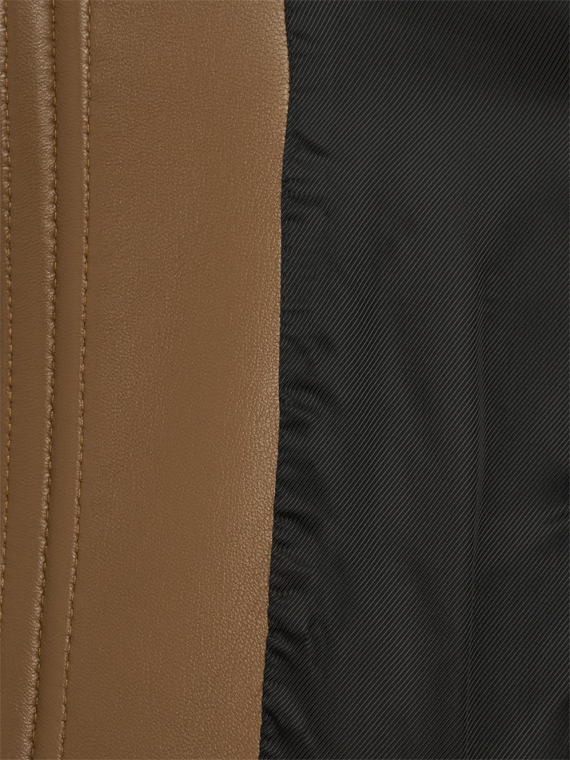 Khaite: Cordan leather jacket