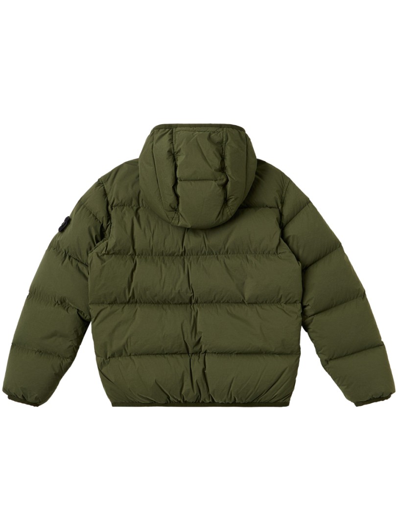Stone Island Junior: Hooded nylon down jacket