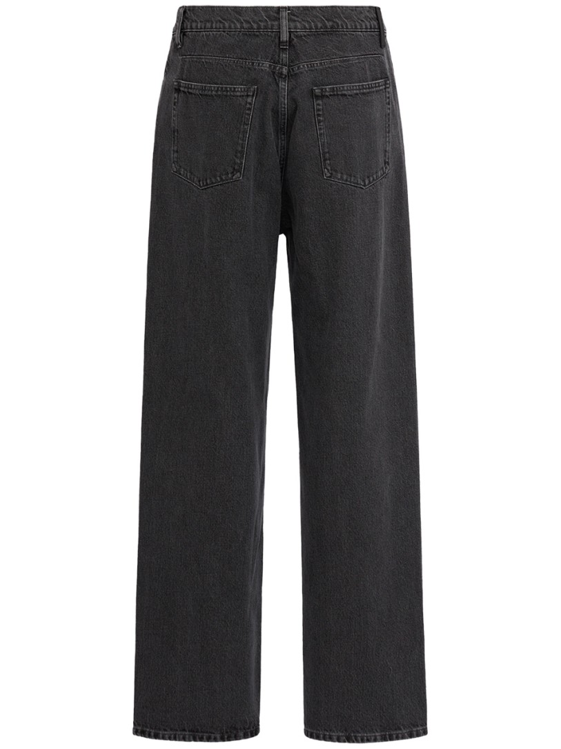 Jil Sander: Jeans de algodón de cinco bolsillos de corte relajado