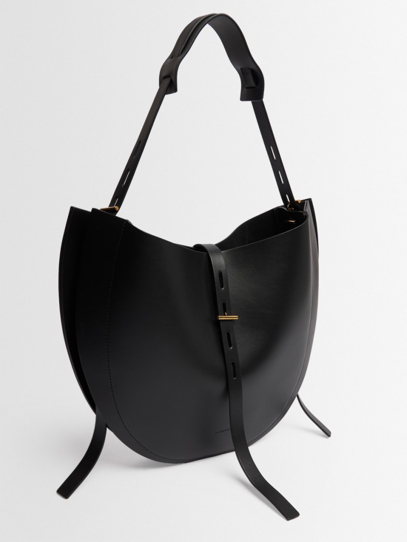 Minobossi: Bolso de hombro de cuero Liz
