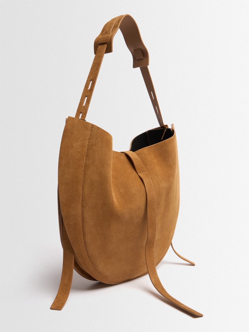 Minobossi: Bolso de hombro de ante Liz