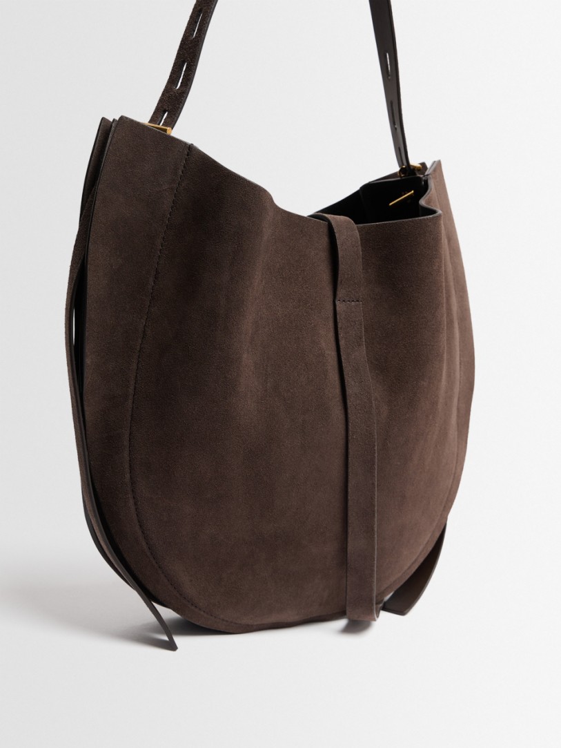 Minobossi: Bolso de hombro de ante Liz