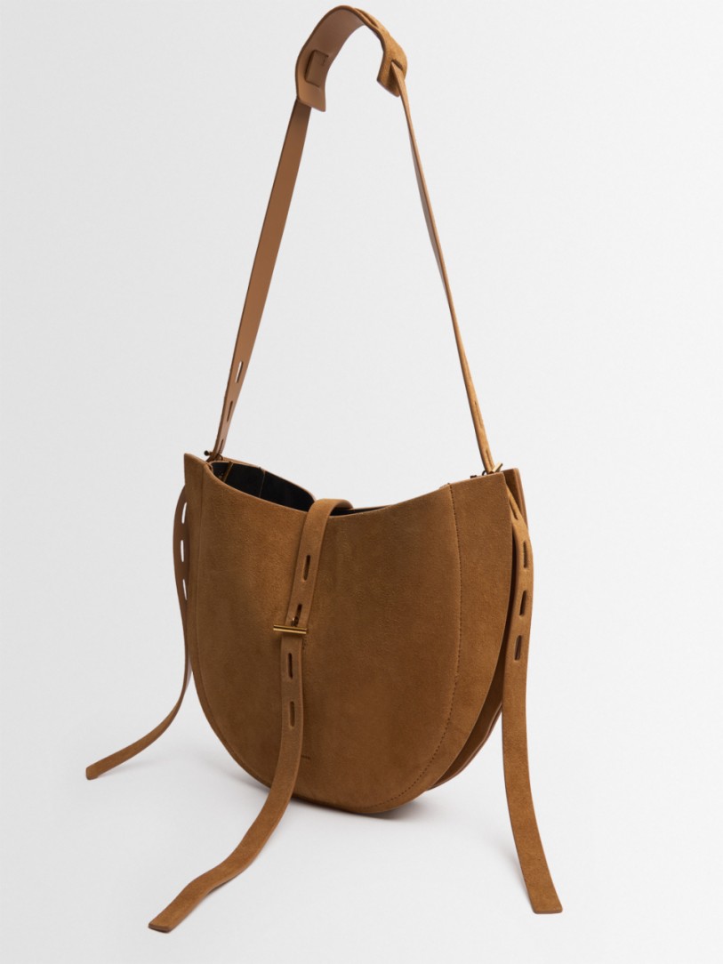 Minobossi - Lizzie mini suede hobo bag