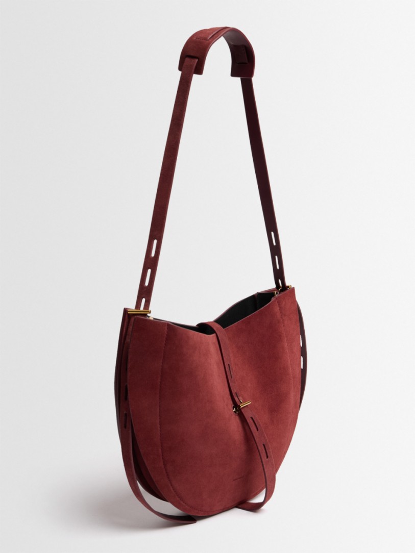 Minobossi - Lizzie mini suede hobo bag