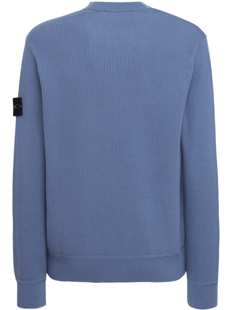 Stone Island: Crew Neck Pullover with Raised Texture