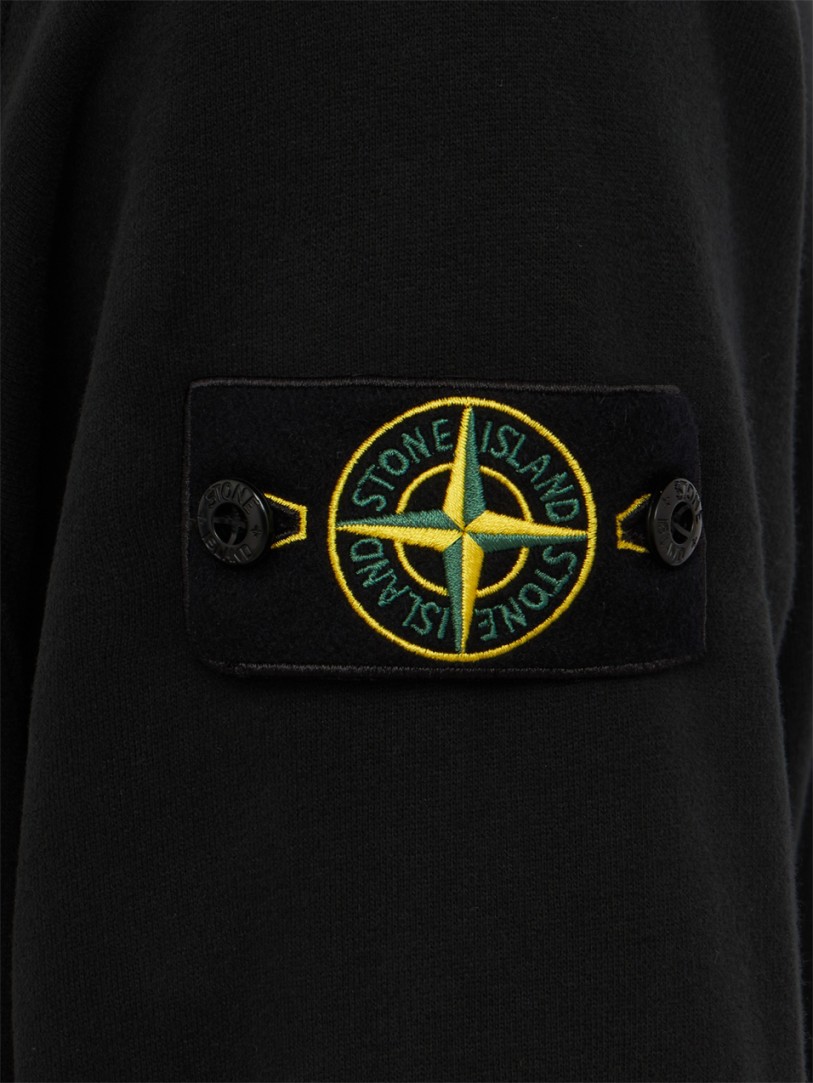 Stone Island: Logo Cotton Hoodie