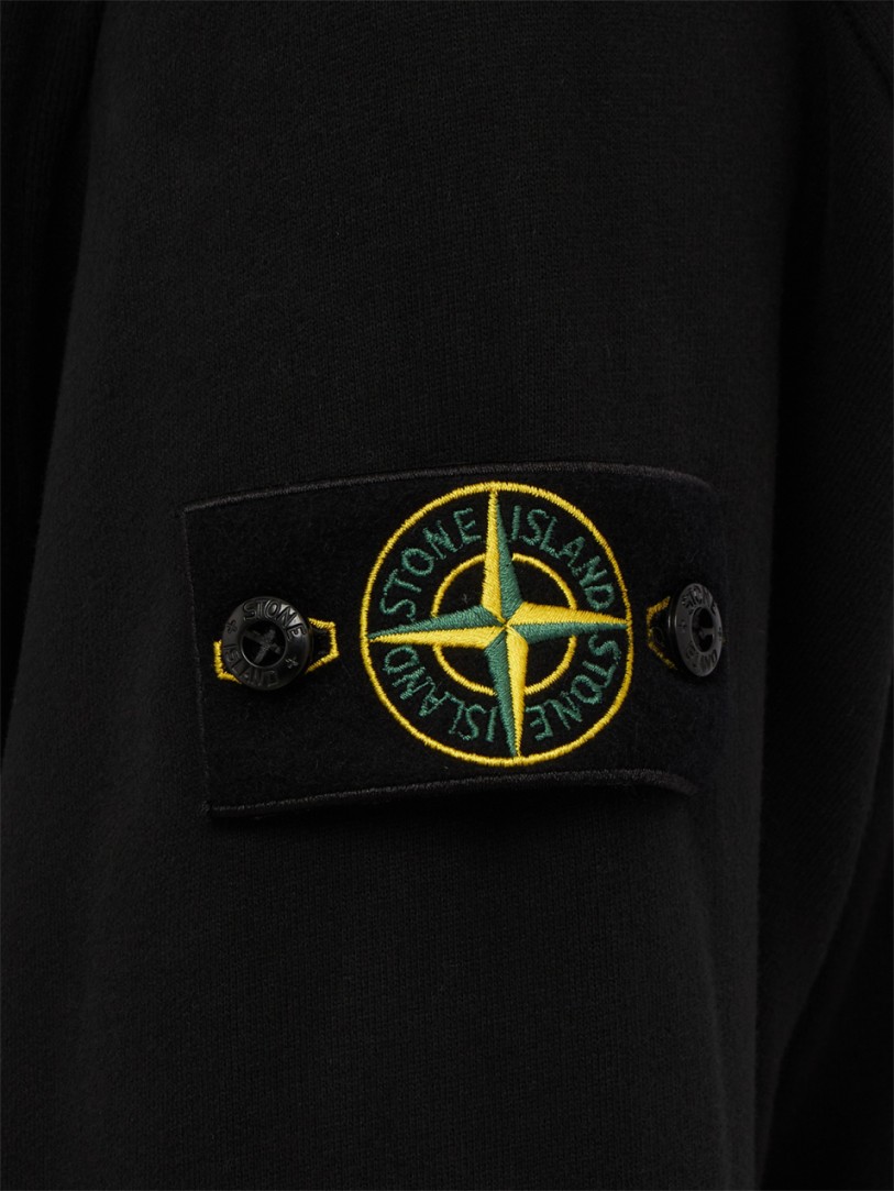 Stone Island: Logo Cotton Hoodie