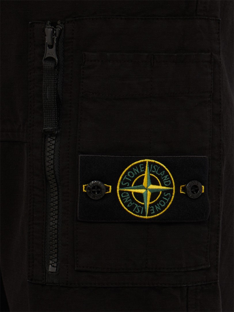 Stone Island: Logo cotton regular pants