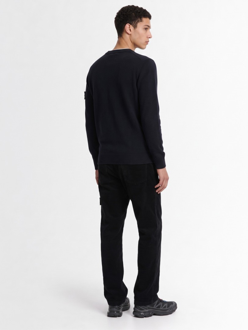 Stone Island: Logo Baumwoll Slim Pants