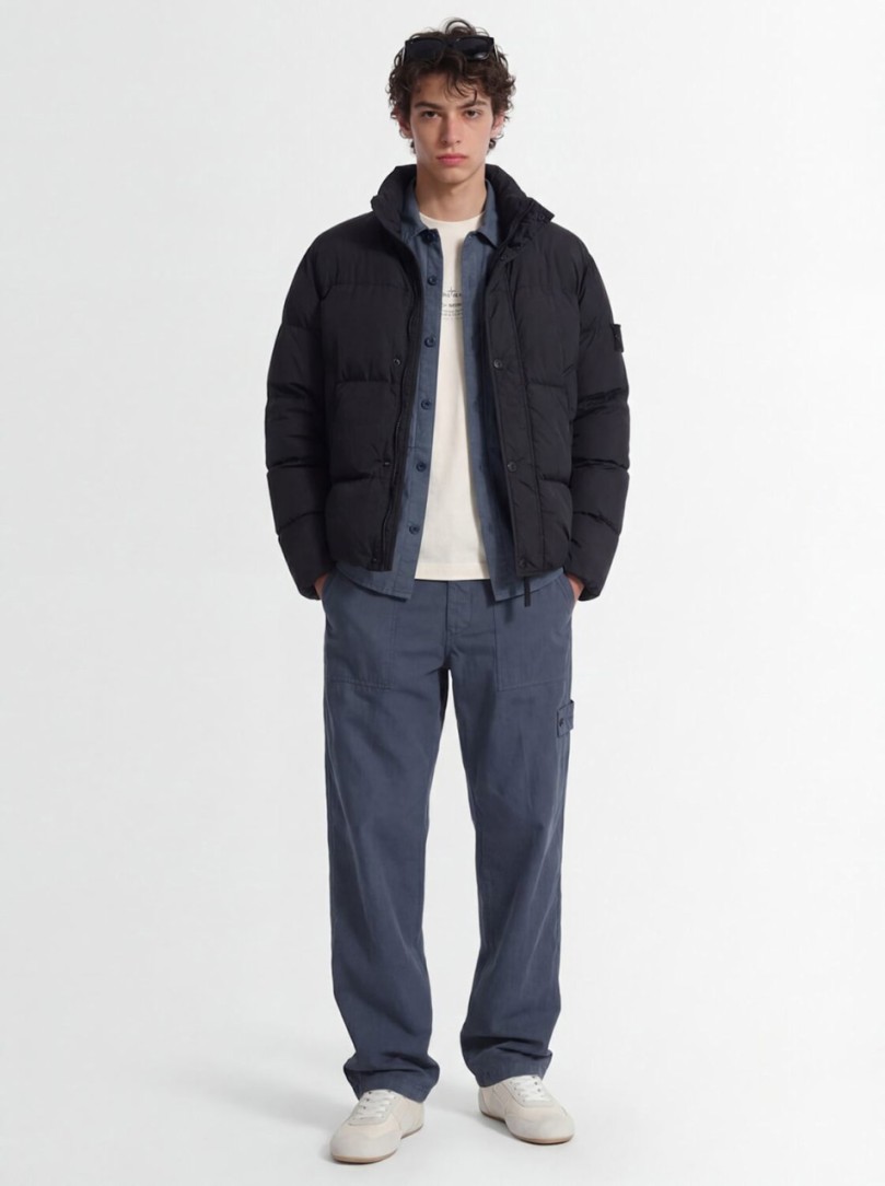 Stone Island - Kurzsteppjacke mit Kragen